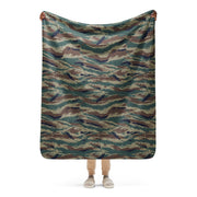Tiger Stripe Kamysh SPLAV CAMO Sherpa Blanket - 50″×60″