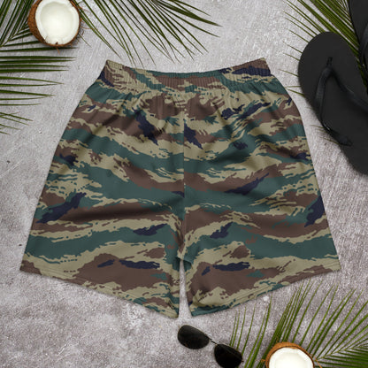 Russian Tiger Stripe Kamysh SPLAV CAMO Unisex Athletic Long Shorts