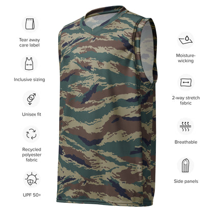 Russian Tiger Stripe Kamysh SPLAV CAMO unisex basketball jersey - Basketball Jerseys