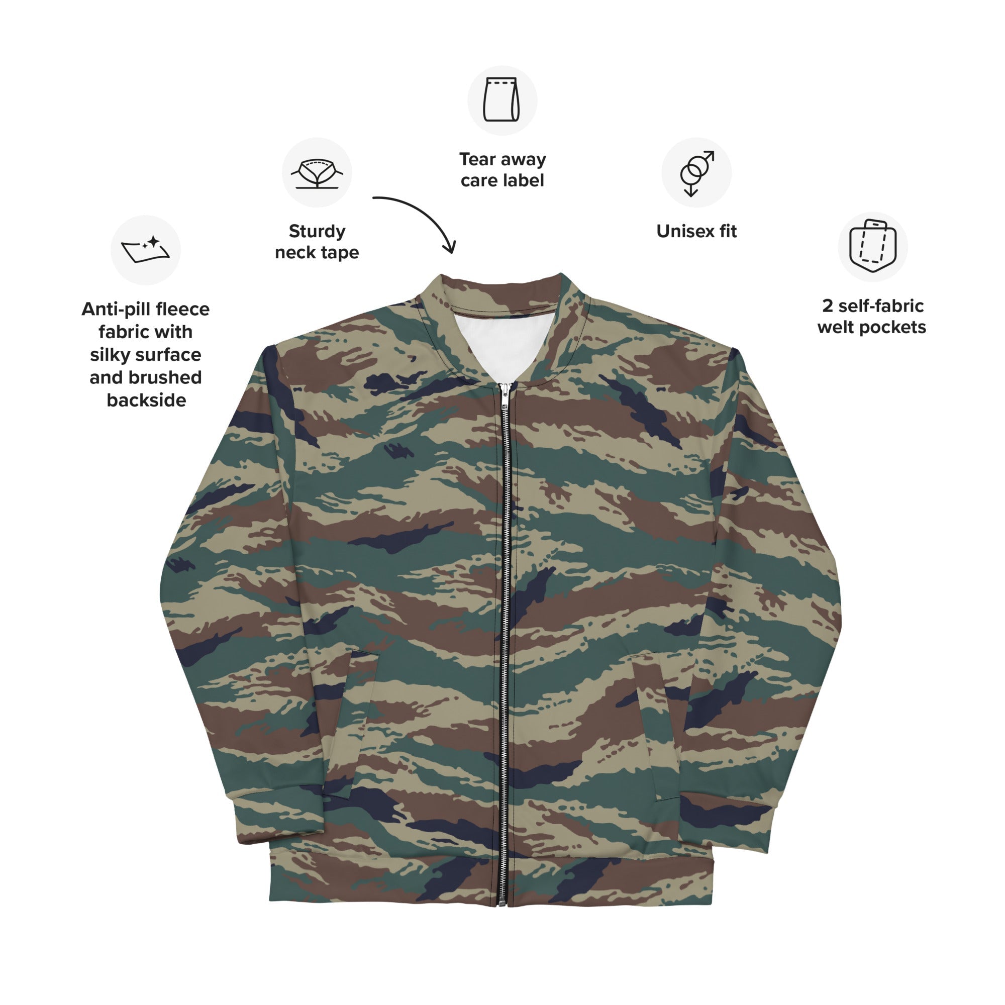 CAMO HQ - Russian Tiger Stripe Kamysh SPLAV CAMO Unisex Bomber