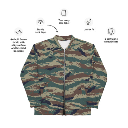 Russian Tiger Stripe Kamysh SPLAV CAMO Unisex Bomber Jacket - Jackets