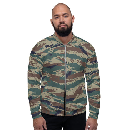 Russian Tiger Stripe Kamysh SPLAV CAMO Unisex Bomber Jacket - Jackets