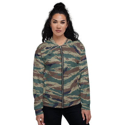 Russian Tiger Stripe Kamysh SPLAV CAMO Unisex Bomber Jacket - Jackets
