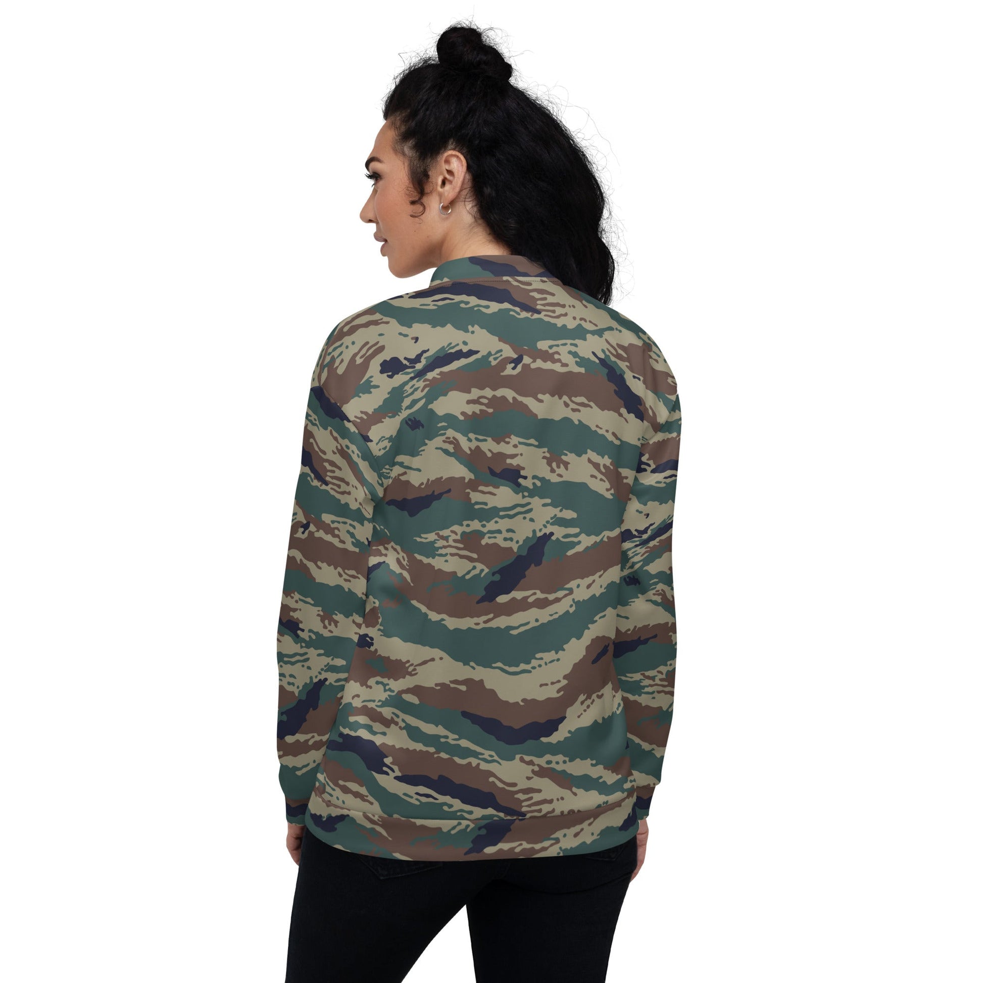 Russian Tiger Stripe Kamysh SPLAV CAMO Unisex Bomber Jacket - Jackets