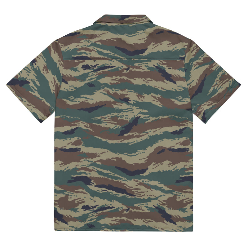 Tiger Stripe Kamysh SPLAV CAMO Unisex Short-Sleeve Button Shirt - Button-Up