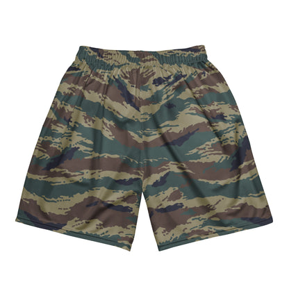 Russian Tiger Stripe Kamysh SPLAV CAMO Unisex mesh shorts - Mesh Shorts