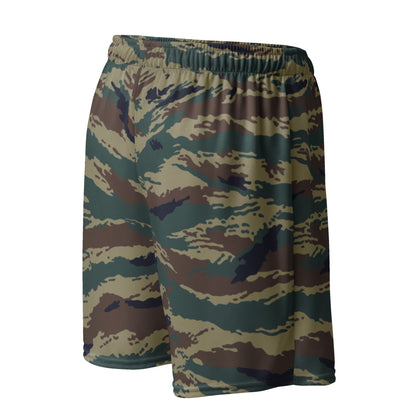 Russian Tiger Stripe Kamysh SPLAV CAMO Unisex mesh shorts - Mesh Shorts