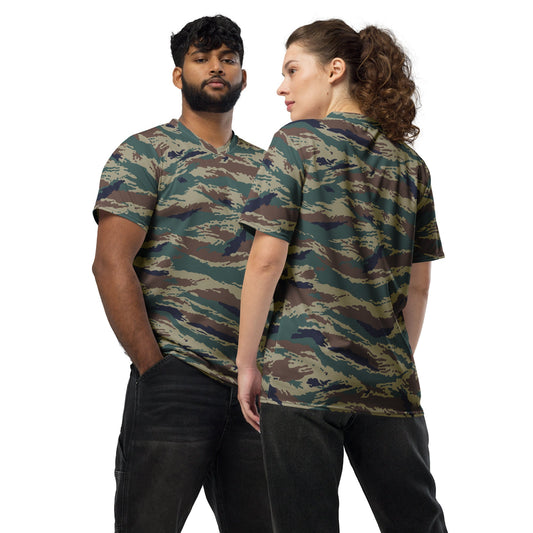 Russian Tiger Stripe Kamysh SPLAV CAMO unisex sports jersey - 2XS - Sports Jerseys
