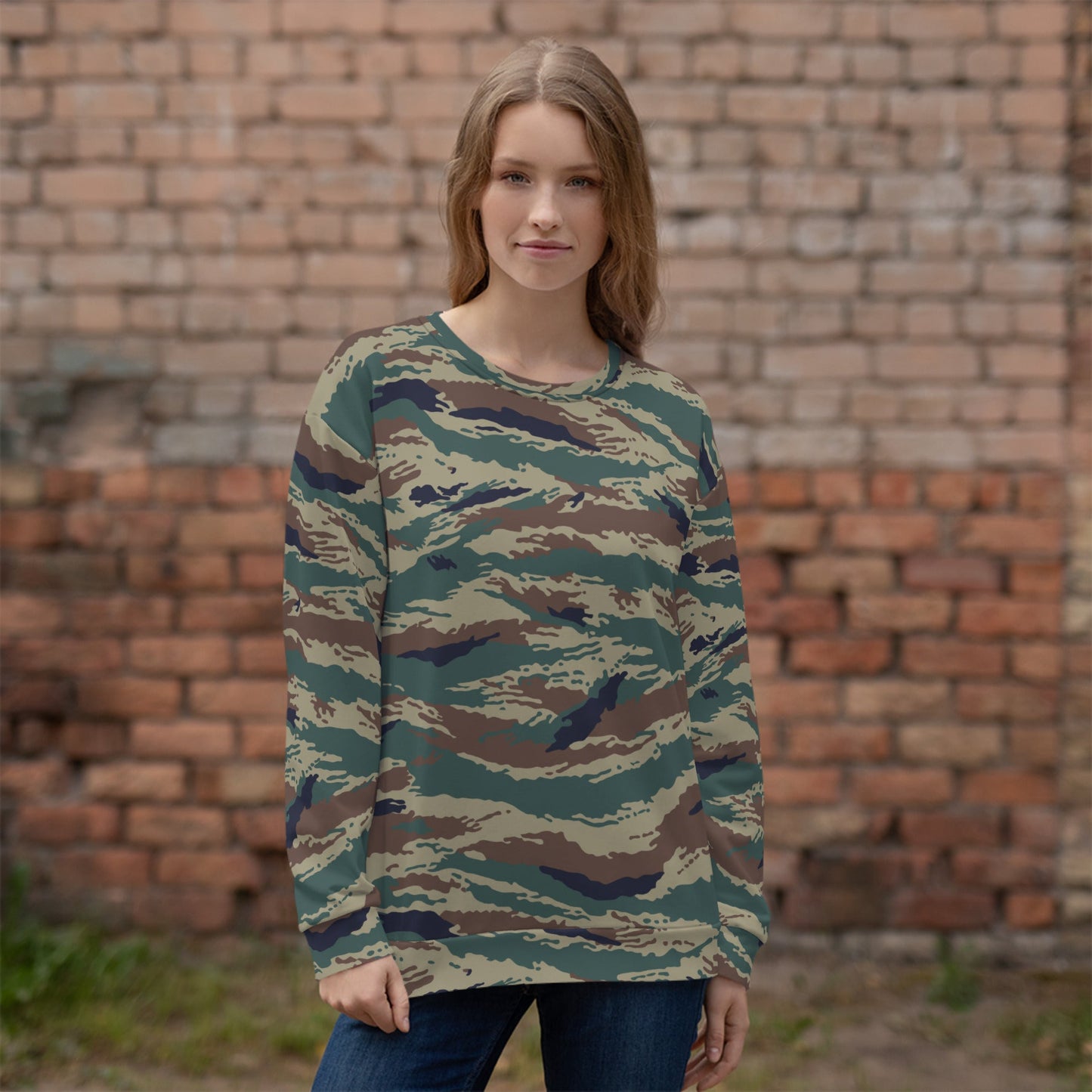 Russian Tiger Stripe Kamysh SPLAV CAMO Unisex Sweatshirt