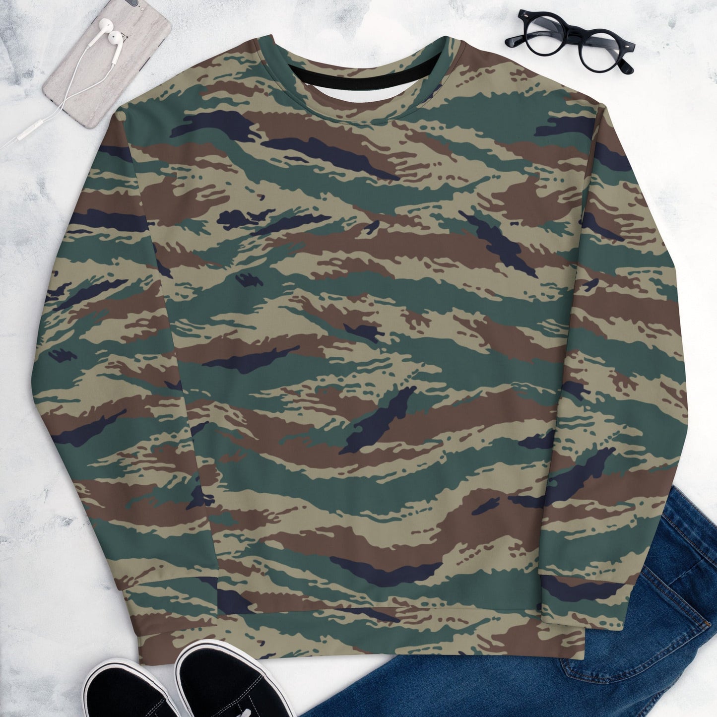 Russian Tiger Stripe Kamysh SPLAV CAMO Unisex Sweatshirt