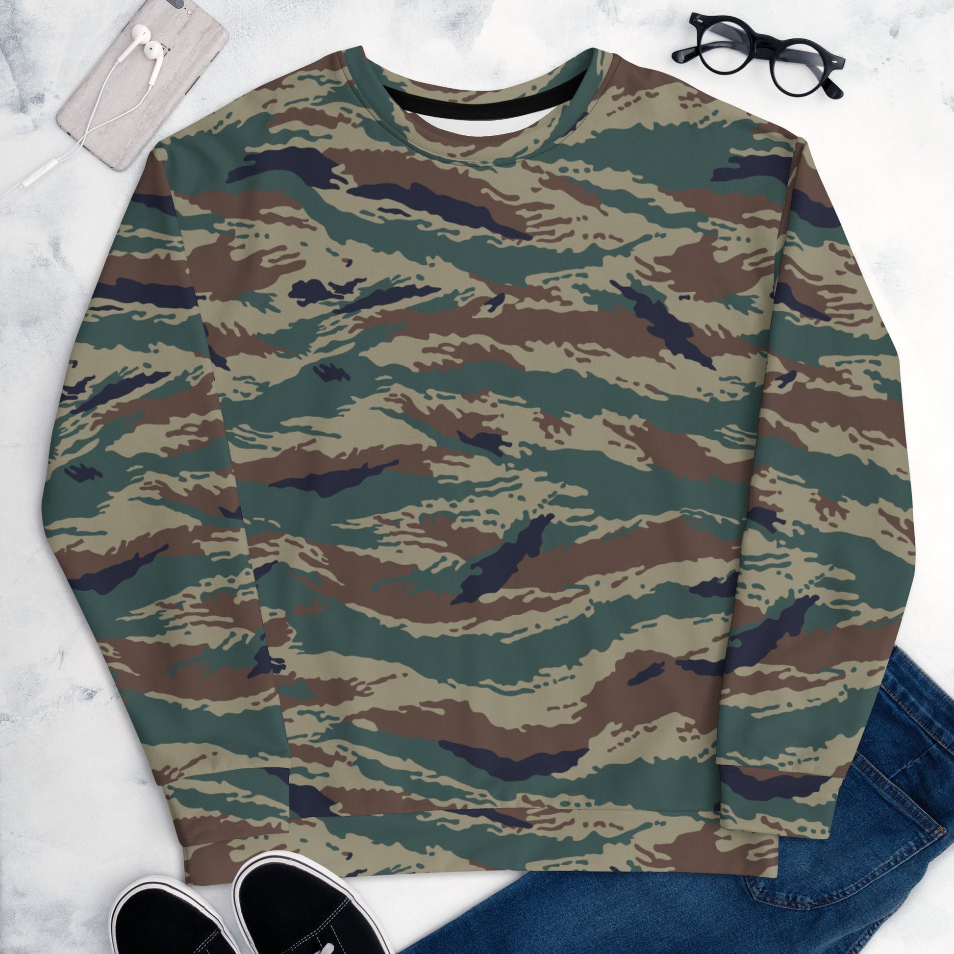 Russian Tiger Stripe Kamysh SPLAV CAMO Unisex Sweatshirt