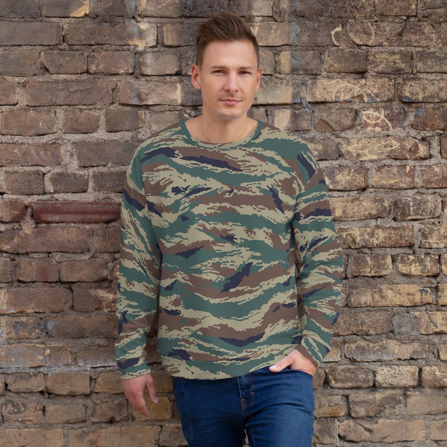 Russian Tiger Stripe Kamysh SPLAV CAMO Unisex Sweatshirt - XS