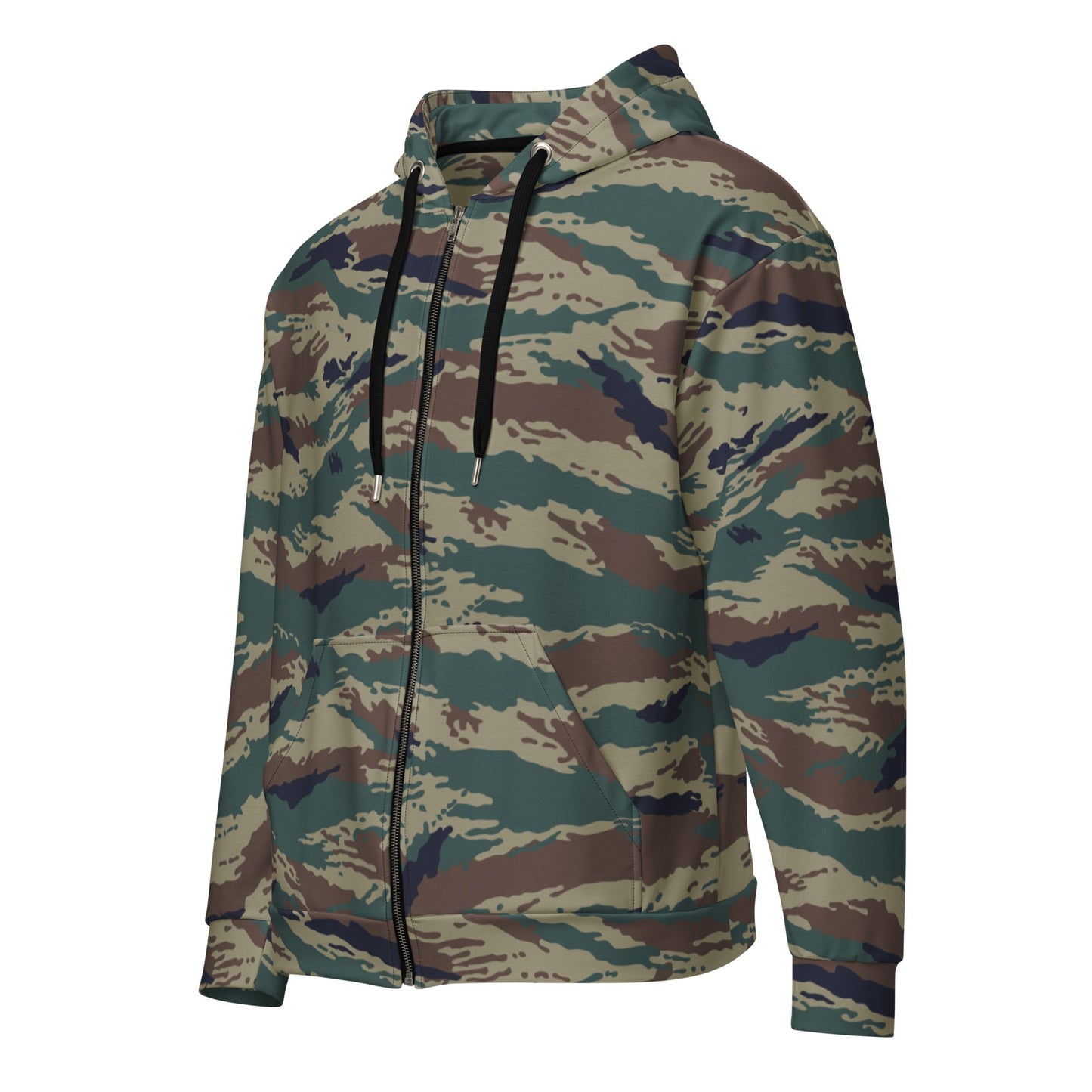 Russian Tiger Stripe Kamysh SPLAV CAMO Unisex Zip Hoodie