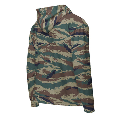 Russian Tiger Stripe Kamysh SPLAV CAMO Unisex Zip Hoodie