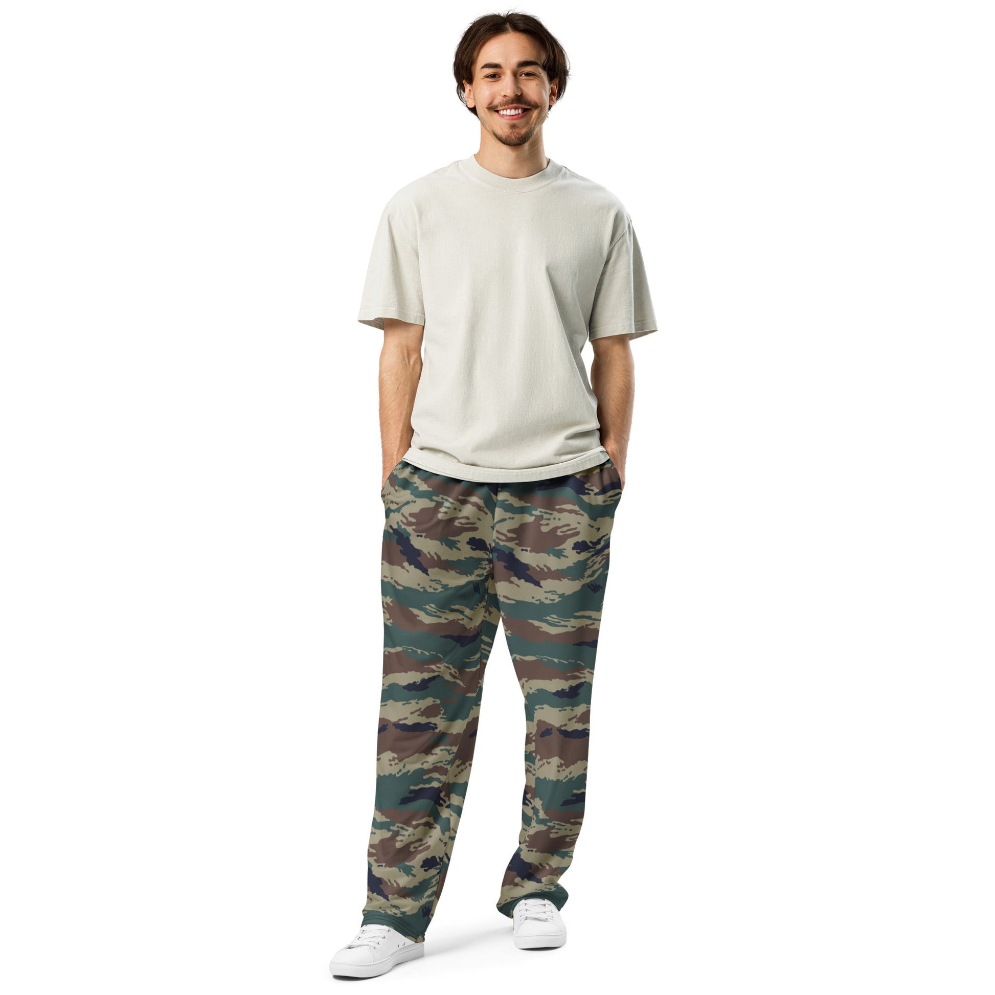 Russian Tiger Stripe Kamysh SPLAV CAMO Wide-leg joggers - Joggers