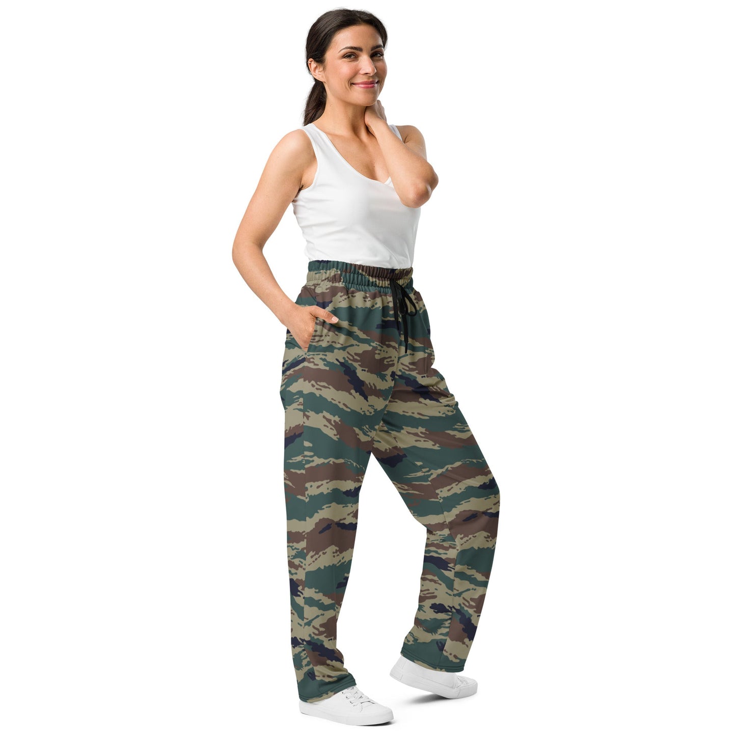 Russian Tiger Stripe Kamysh SPLAV CAMO Wide-leg joggers - Joggers