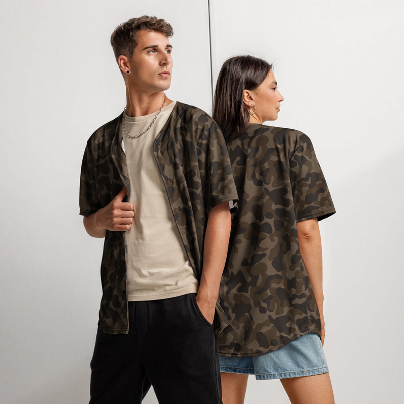 TTsKO Brown Russian CAMO Unisex Baseball Jersey - 2XS