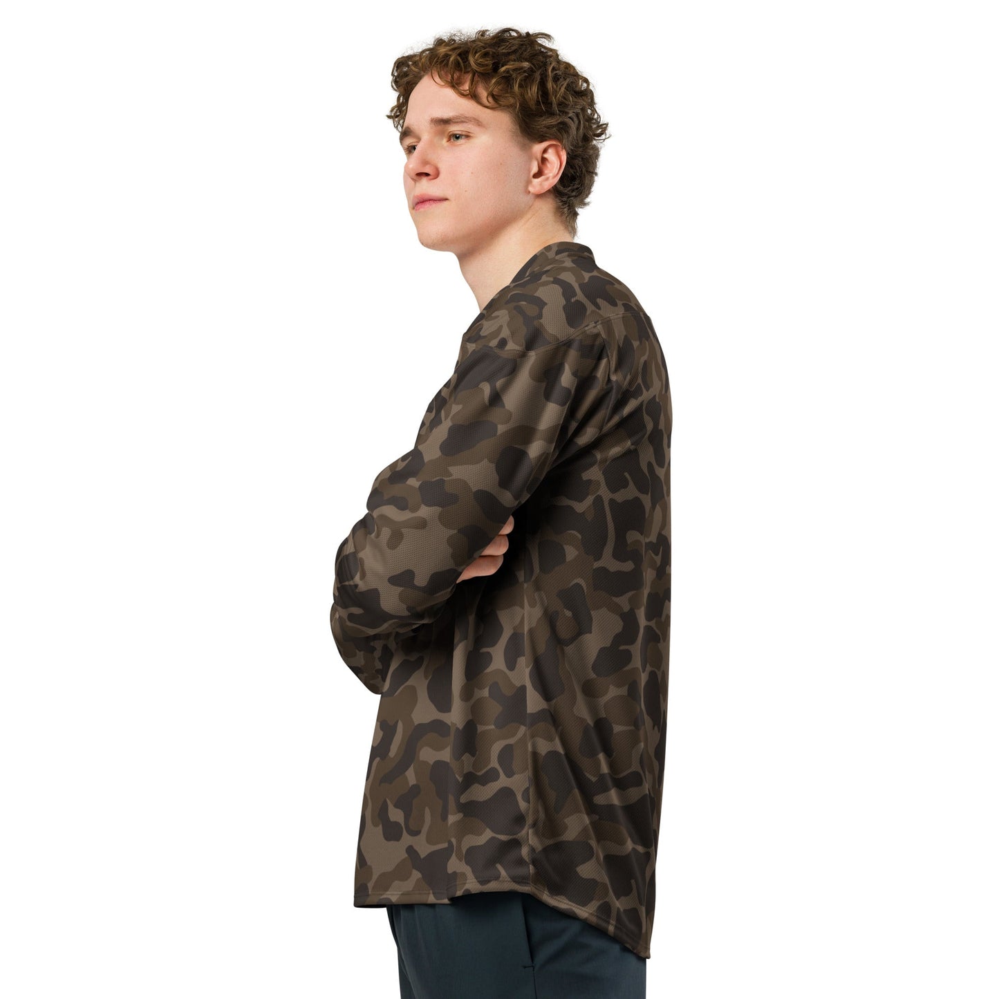 Russian TTsKO Brown CAMO hockey fan jersey - 2XS - Hockey Jerseys