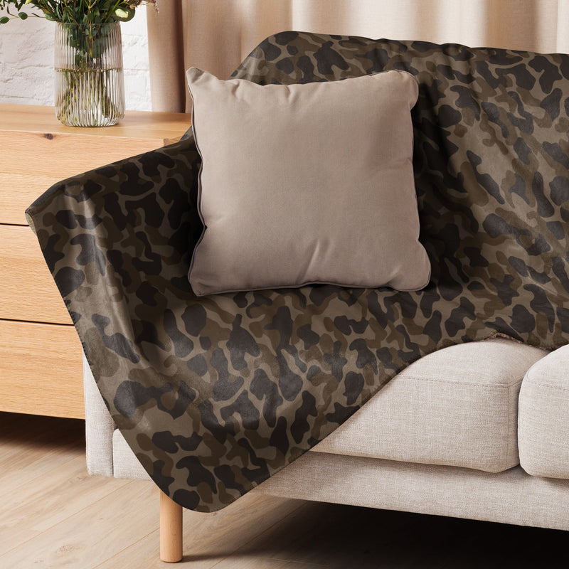 TTsKO Brown Russian CAMO Sherpa Blanket