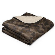 TTsKO Brown Russian CAMO Sherpa Blanket
