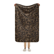 TTsKO Brown Russian CAMO Sherpa Blanket - 37″×57″