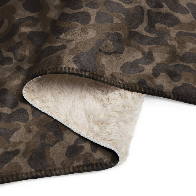 TTsKO Brown Russian CAMO Sherpa Blanket