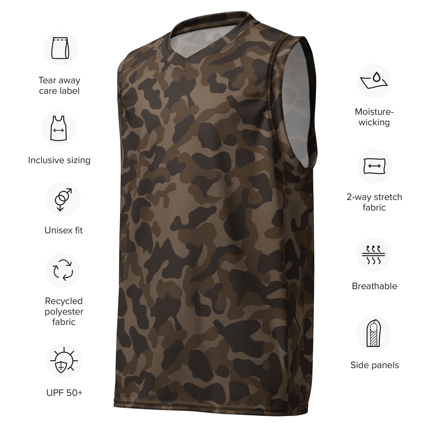Russian TTsKO Brown CAMO unisex basketball jersey - Basketball Jerseys