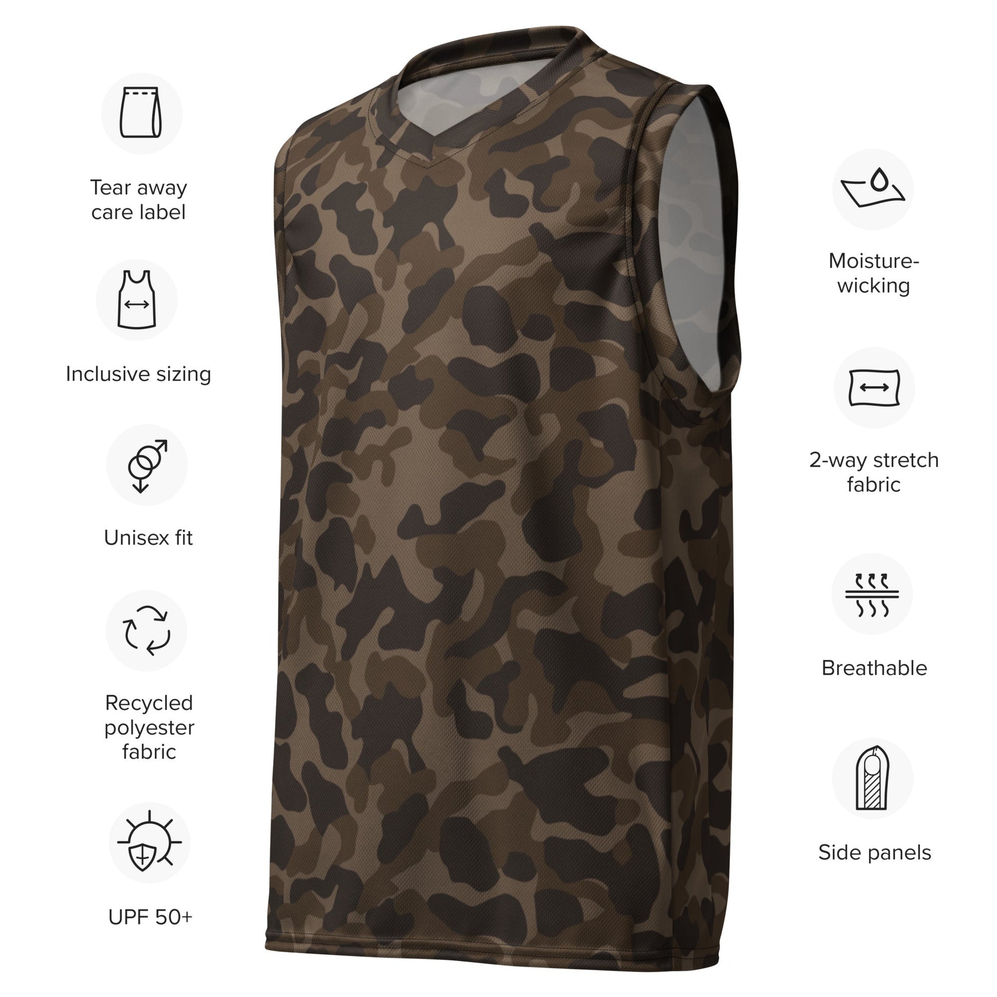 Russian TTsKO Brown CAMO unisex basketball jersey - Basketball Jerseys