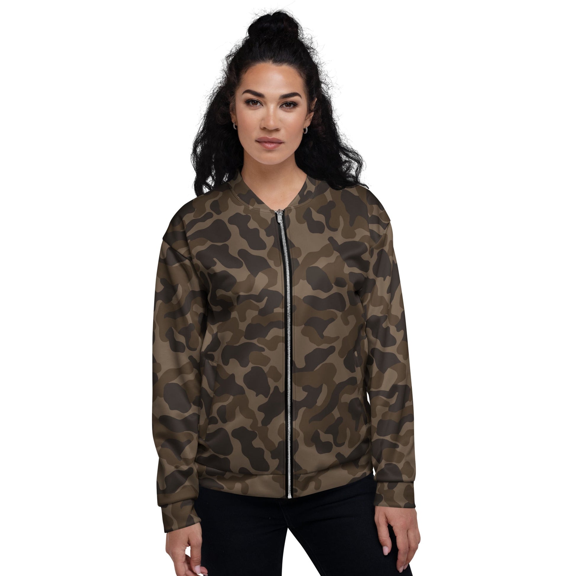 Russian TTsKO Brown CAMO Unisex Bomber Jacket - Jackets