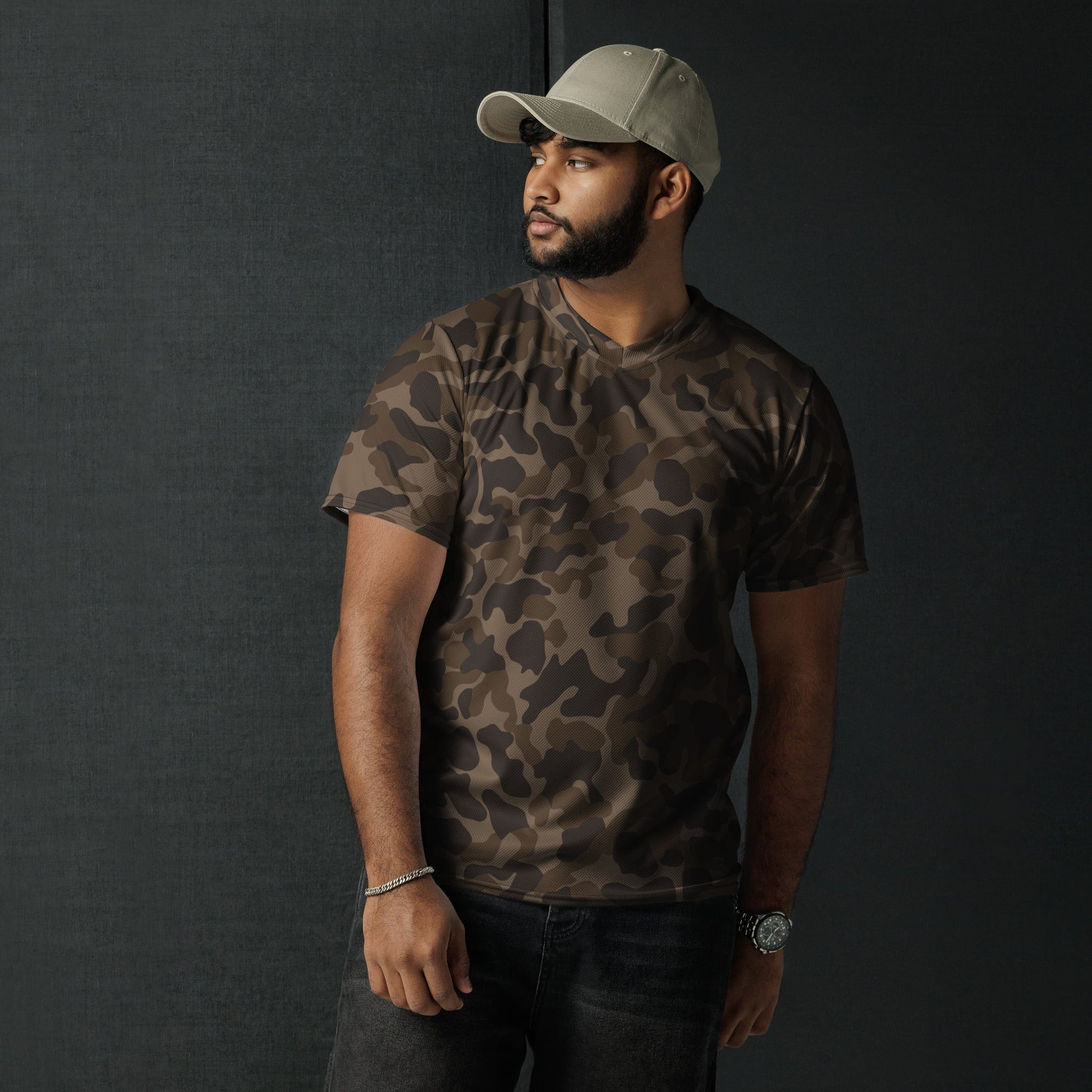 Russian TTsKO Brown CAMO unisex sports jersey - Sports Jerseys