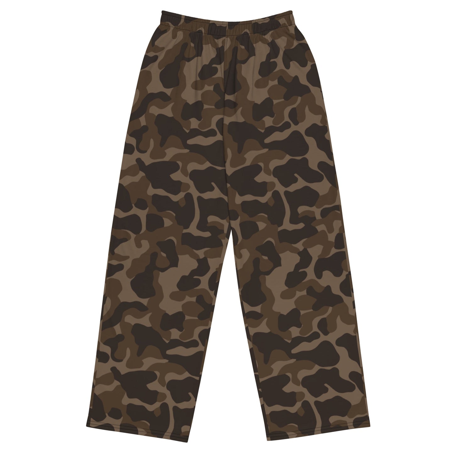 Russian TTsKO Brown CAMO Unisex Wide-Leg Leisure Pants - 2XS