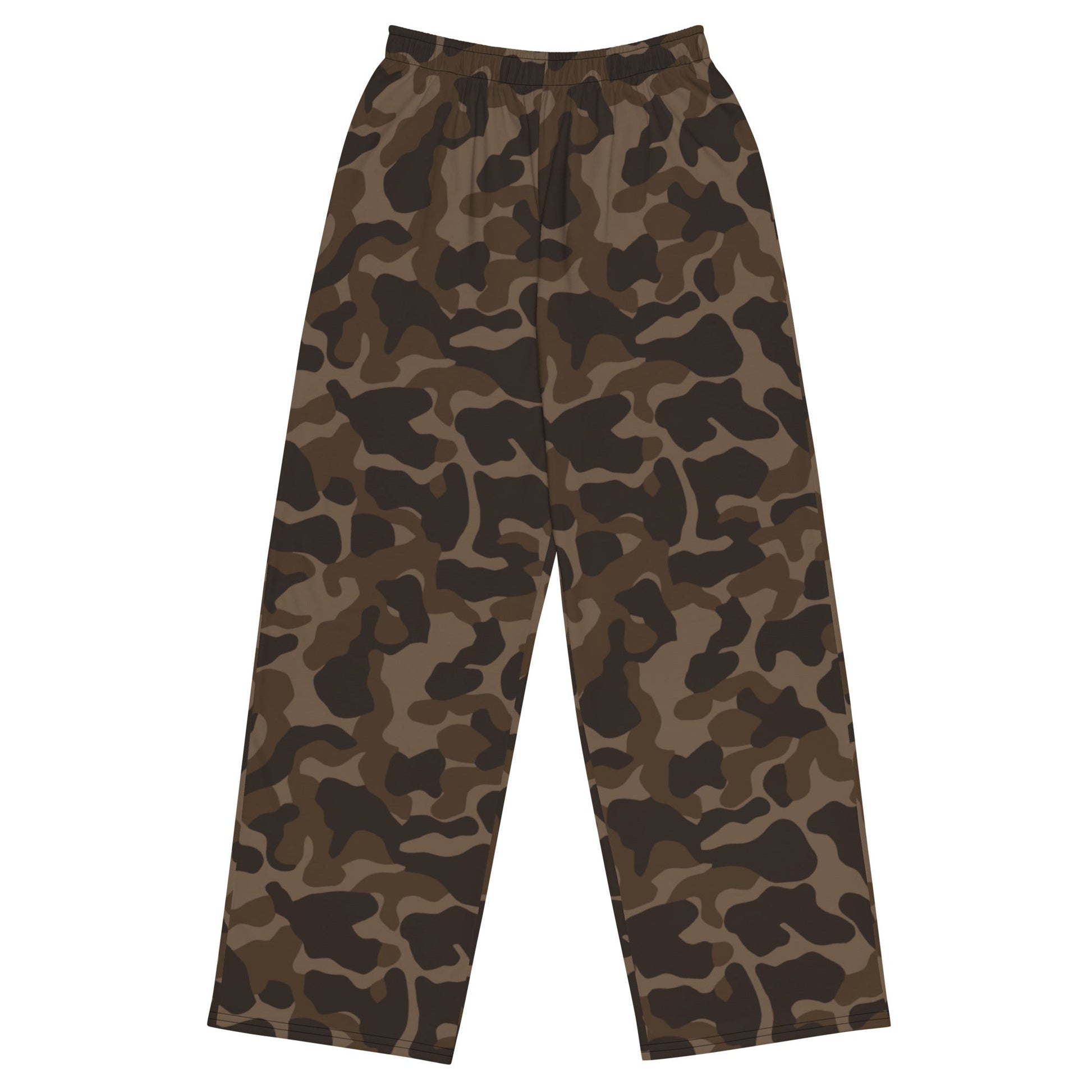 Russian TTsKO Brown CAMO Unisex Wide-Leg Leisure Pants - 2XS