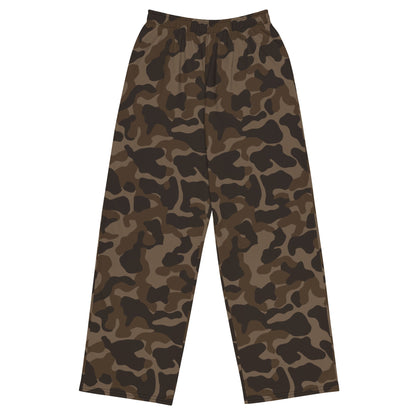 Russian TTsKO Brown CAMO Unisex Wide-Leg Leisure Pants - 2XS