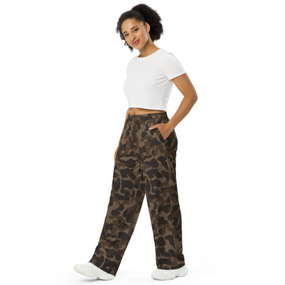 Russian TTsKO Brown CAMO Unisex Wide-Leg Leisure Pants