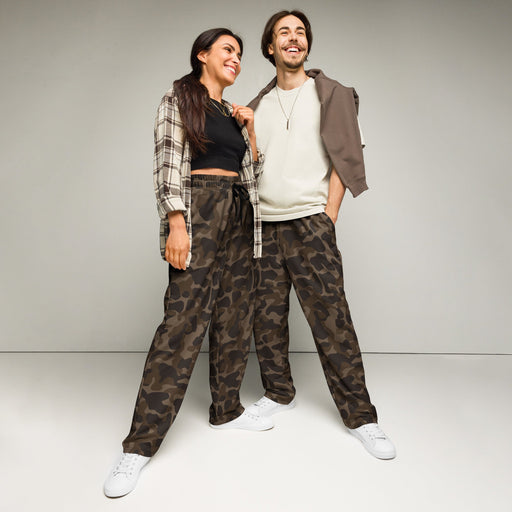TTsKO Brown Russian CAMO Unisex Wide-Leg Joggers - 2XS