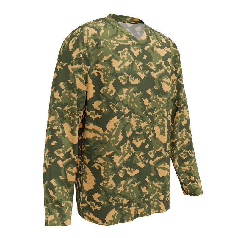 TTsMKK Tri-Color Russian CAMO Unisex Hockey Fan Jersey