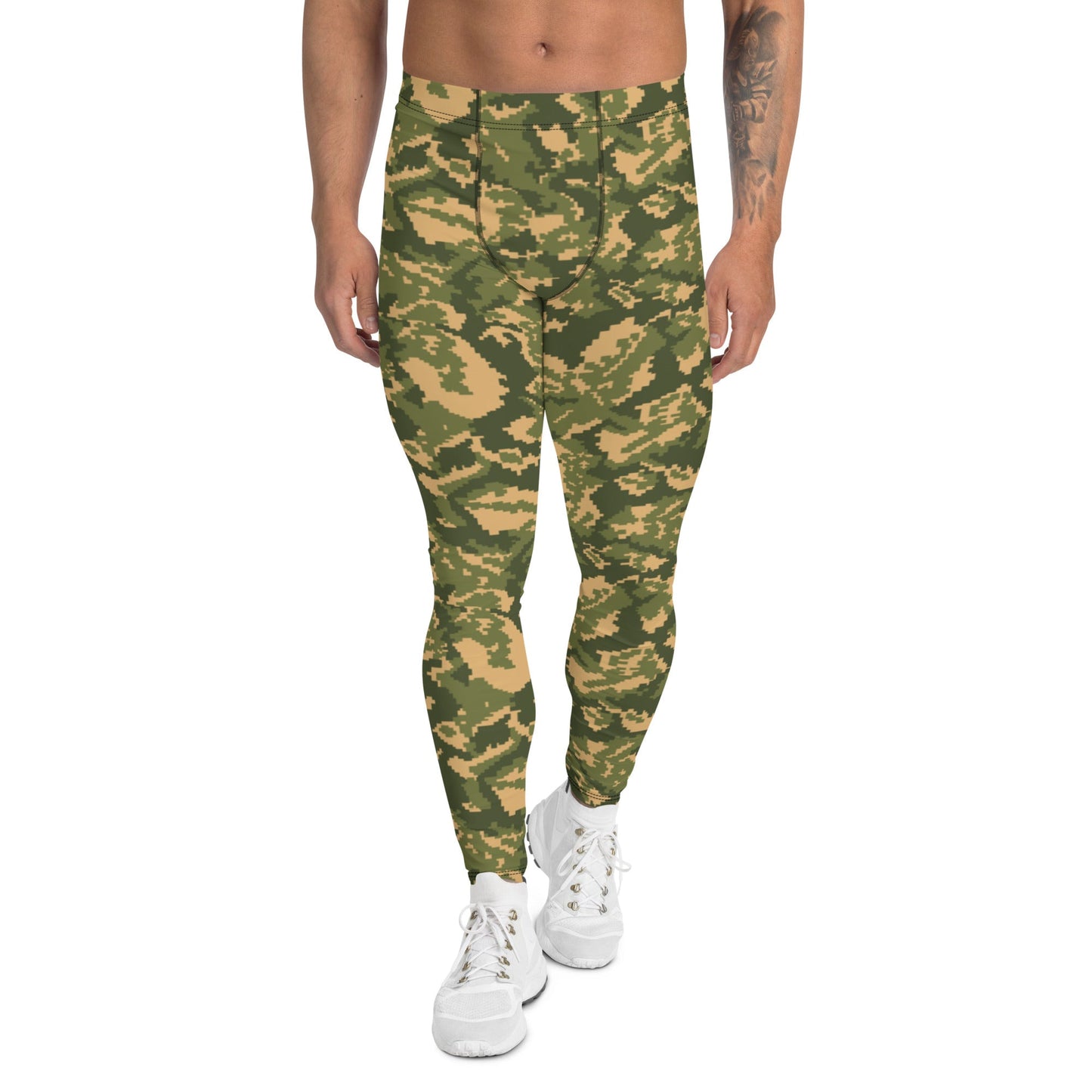 Russian TTsMKK Disruptive Tri Color CAMO Mens Leggings - XS