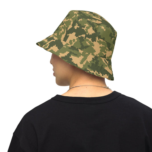 Russian TTsMKK Disruptive Tri Color CAMO Reversible bucket hat - S/M - Bucket Hats