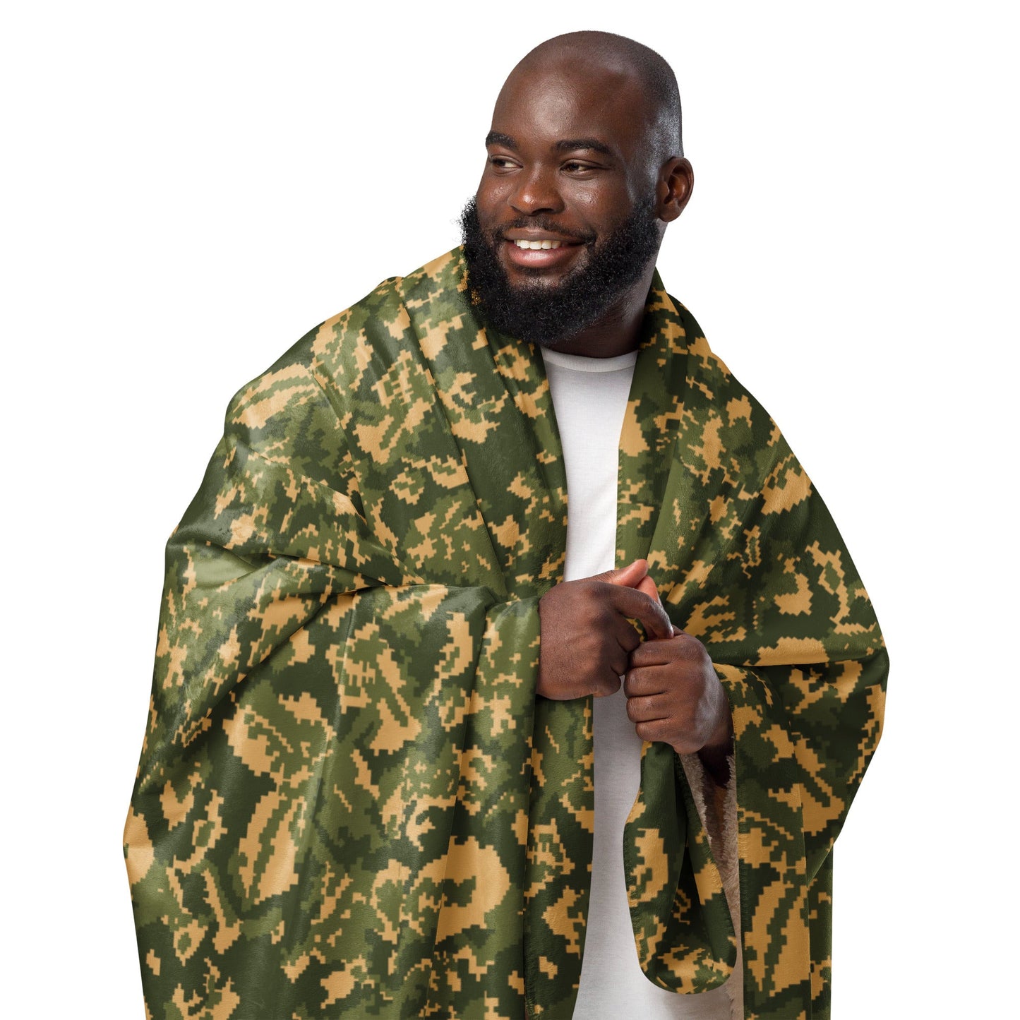Russian TTsMKK Disruptive Tri Color CAMO Sherpa Blanket