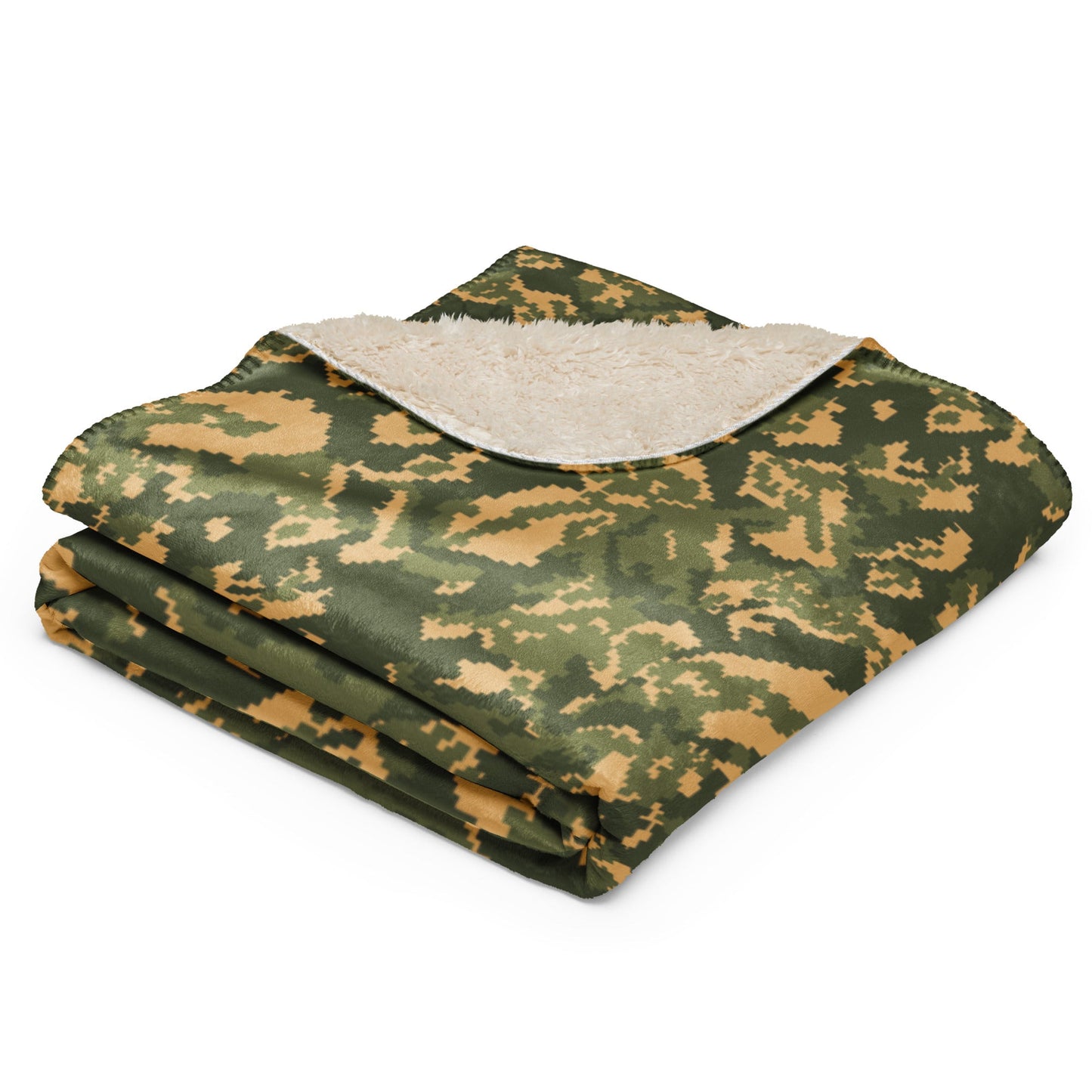 Russian TTsMKK Disruptive Tri Color CAMO Sherpa Blanket