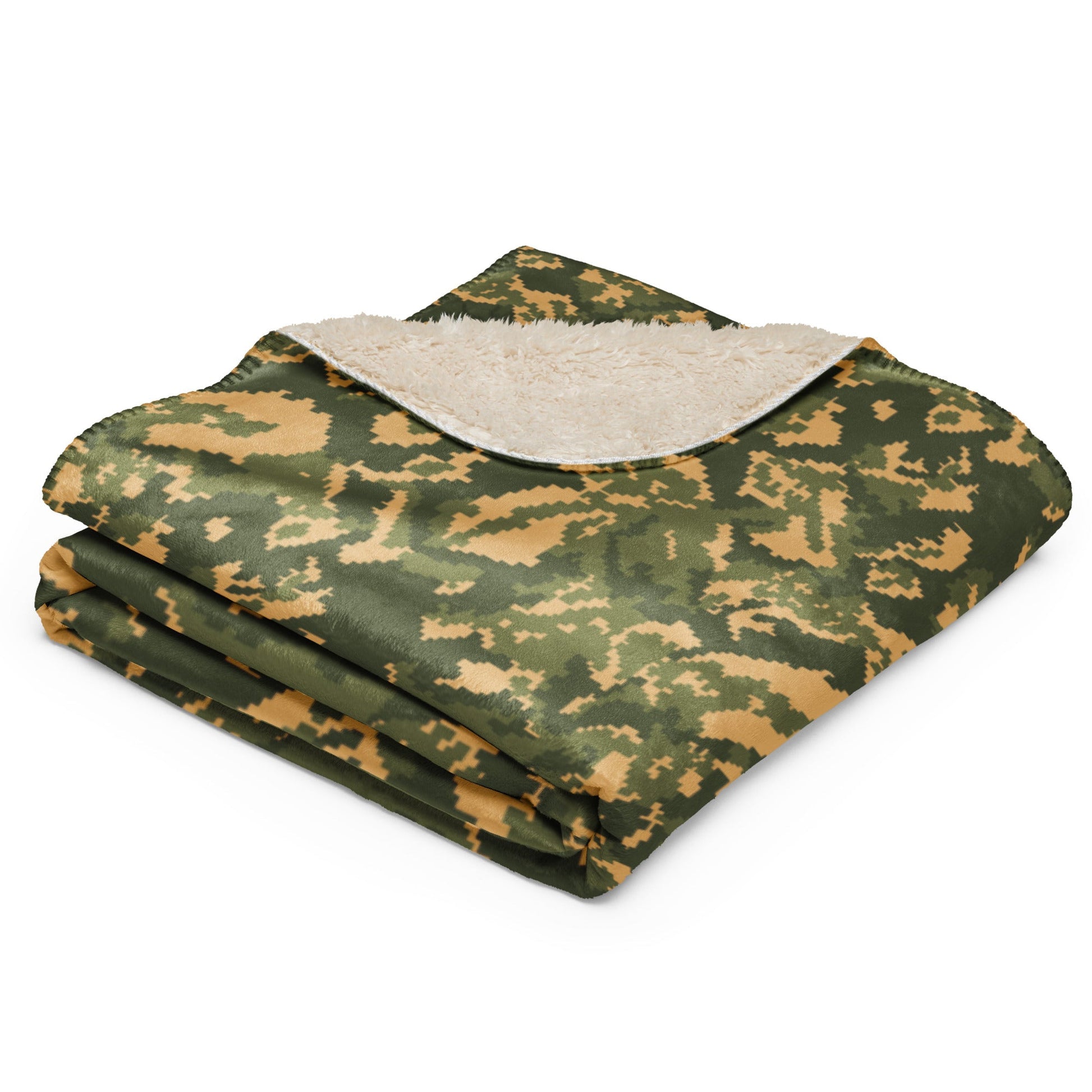 Russian TTsMKK Disruptive Tri Color CAMO Sherpa Blanket
