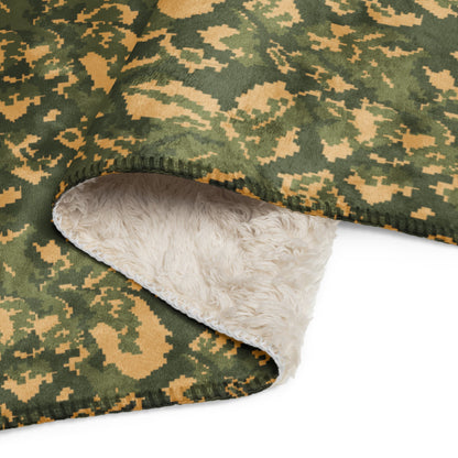 Russian TTsMKK Disruptive Tri Color CAMO Sherpa Blanket