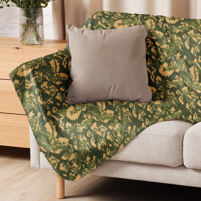 TTsMKK Tri-Color Russian CAMO Sherpa Blanket