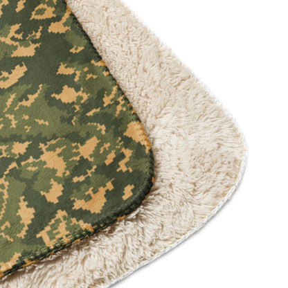 Russian TTsMKK Disruptive Tri Color CAMO Sherpa Blanket
