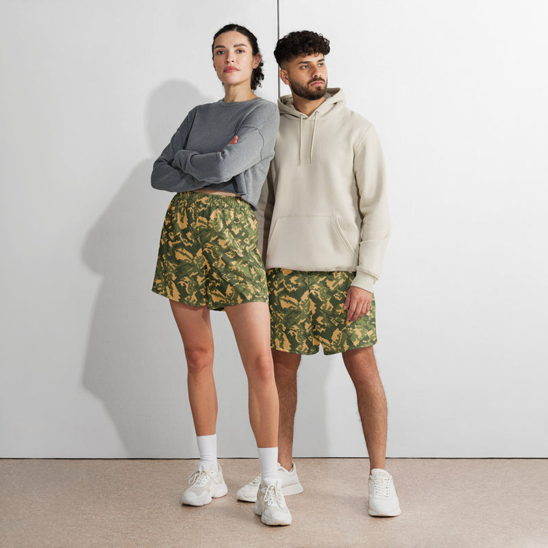 TTsMKK Tri-Color Russian CAMO Unisex Athletic Long Shorts