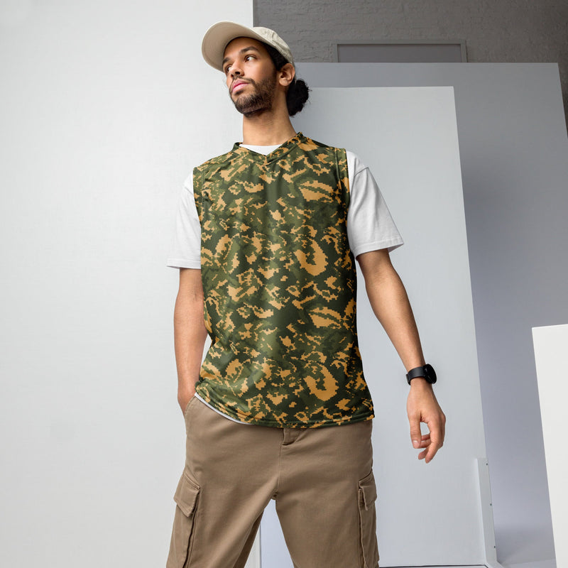 TTsMKK Tri-Color Russian CAMO Unisex Basketball Jersey - 2XS