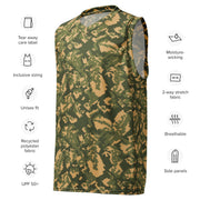TTsMKK Tri-Color Russian CAMO Unisex Basketball Jersey