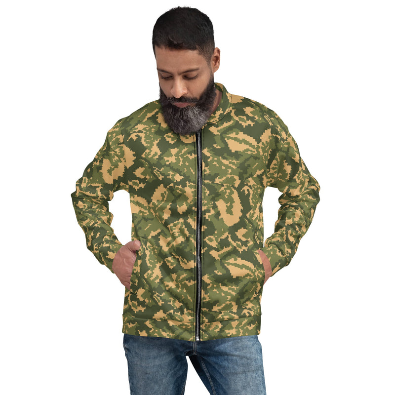 TTsMKK Tri-Color Russian CAMO Unisex Bomber Jacket - XS