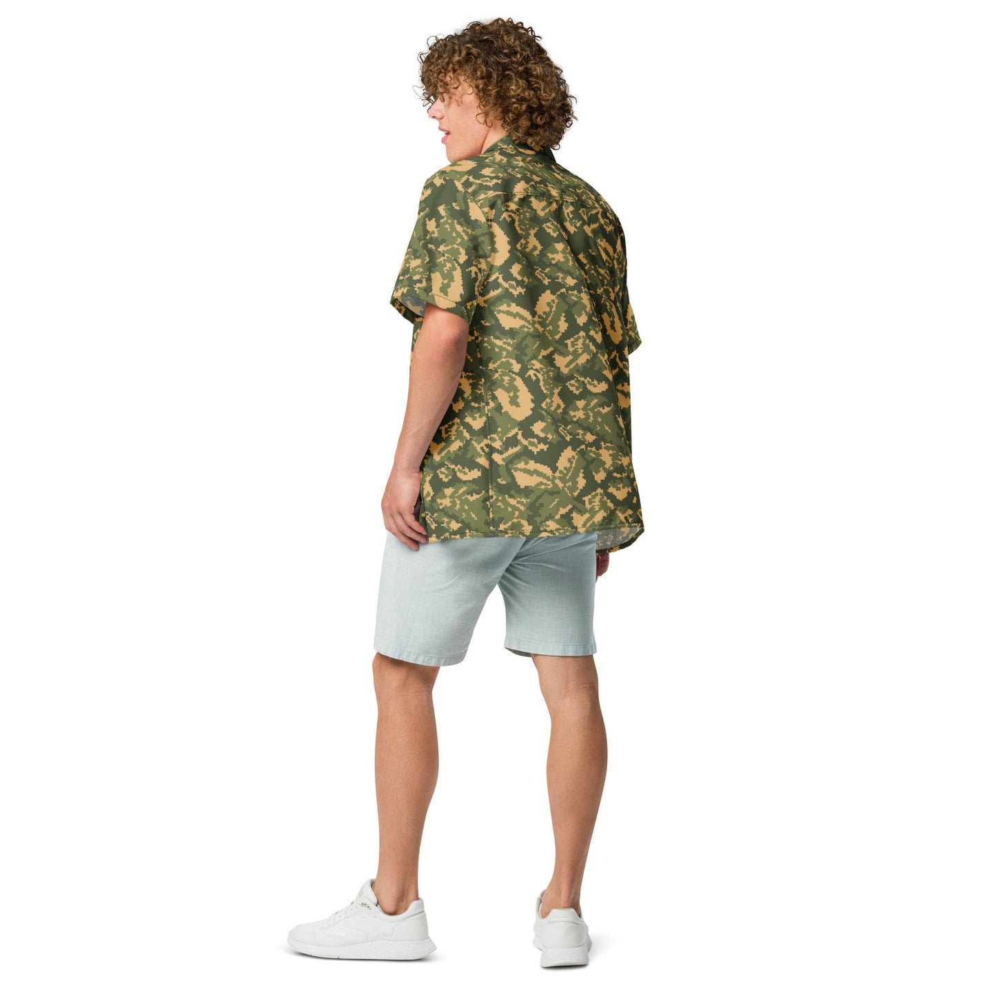 Russian TTsMKK Disruptive Tri Color CAMO Unisex Short-Sleeve Button Shirt