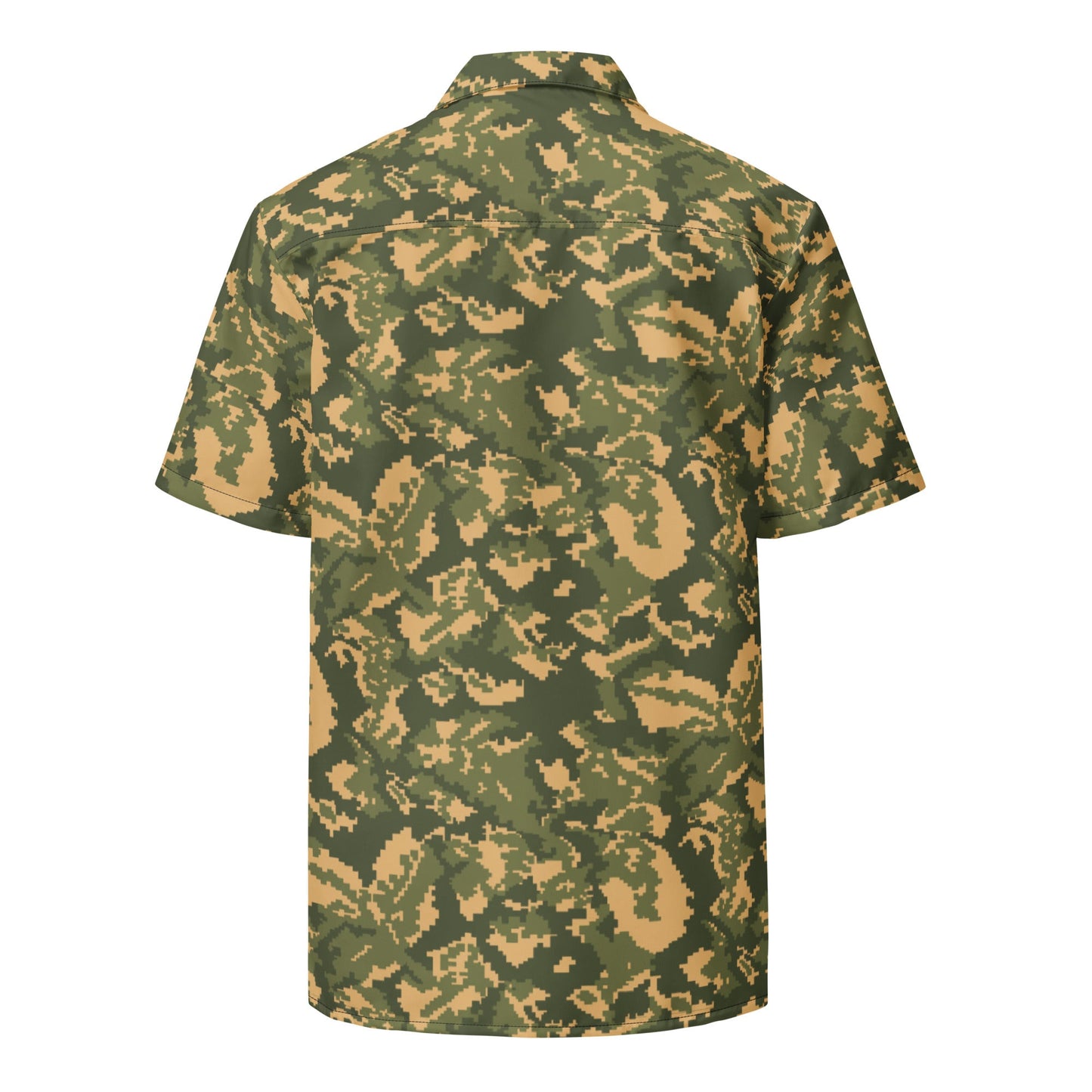 Russian TTsMKK Disruptive Tri Color CAMO Unisex Short-Sleeve Button Shirt